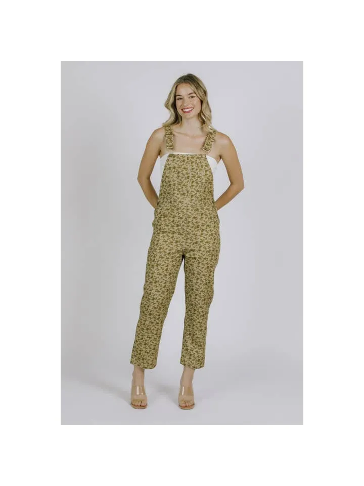 Leaves are Falling Floral Overalls **FINAL SALE**