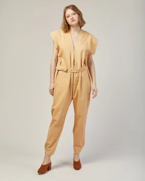 Level jumpsuit in sand