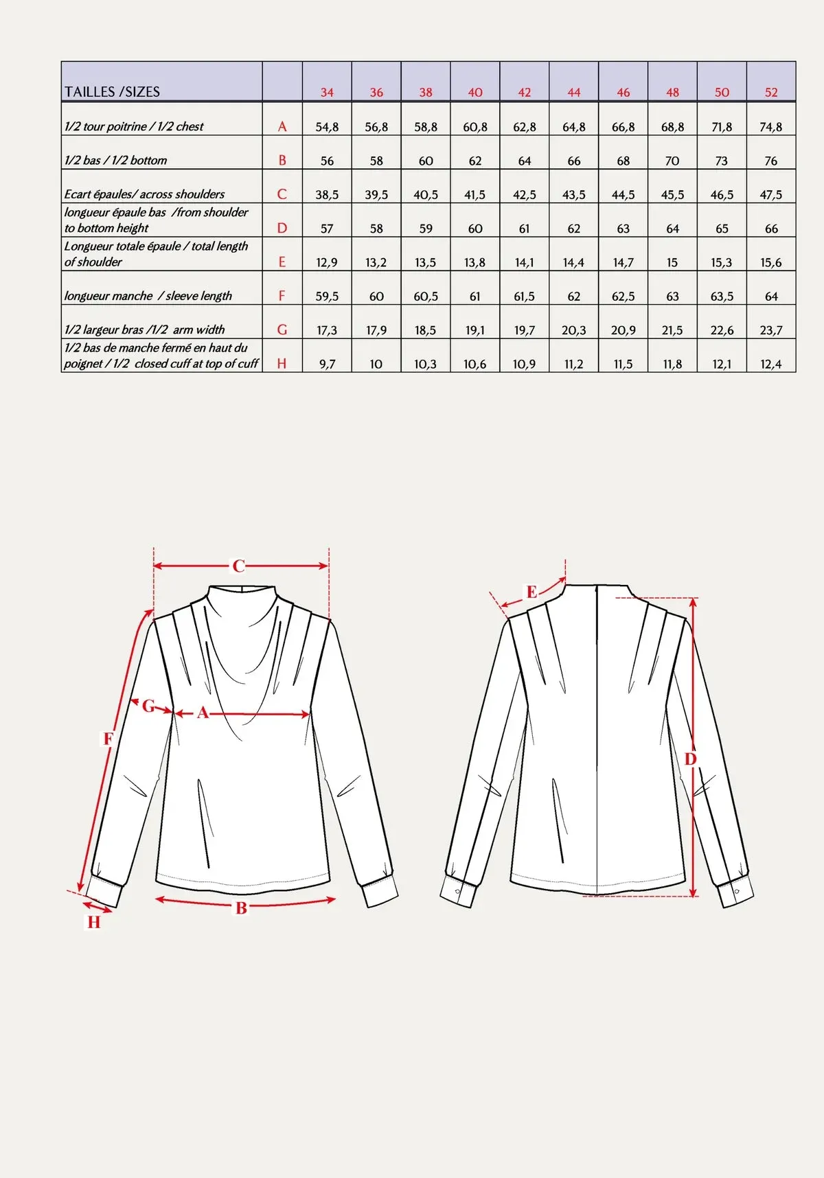 MAISON FAUVE • Storm Blouse Sewing Pattern • NEW