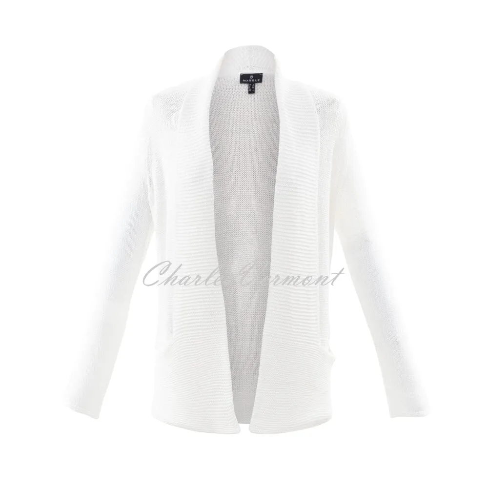 Marble Cardigan - Style 6512-102 (White)
