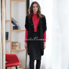 Marble Long-line Cardigan – Style 5422-101 (Black)