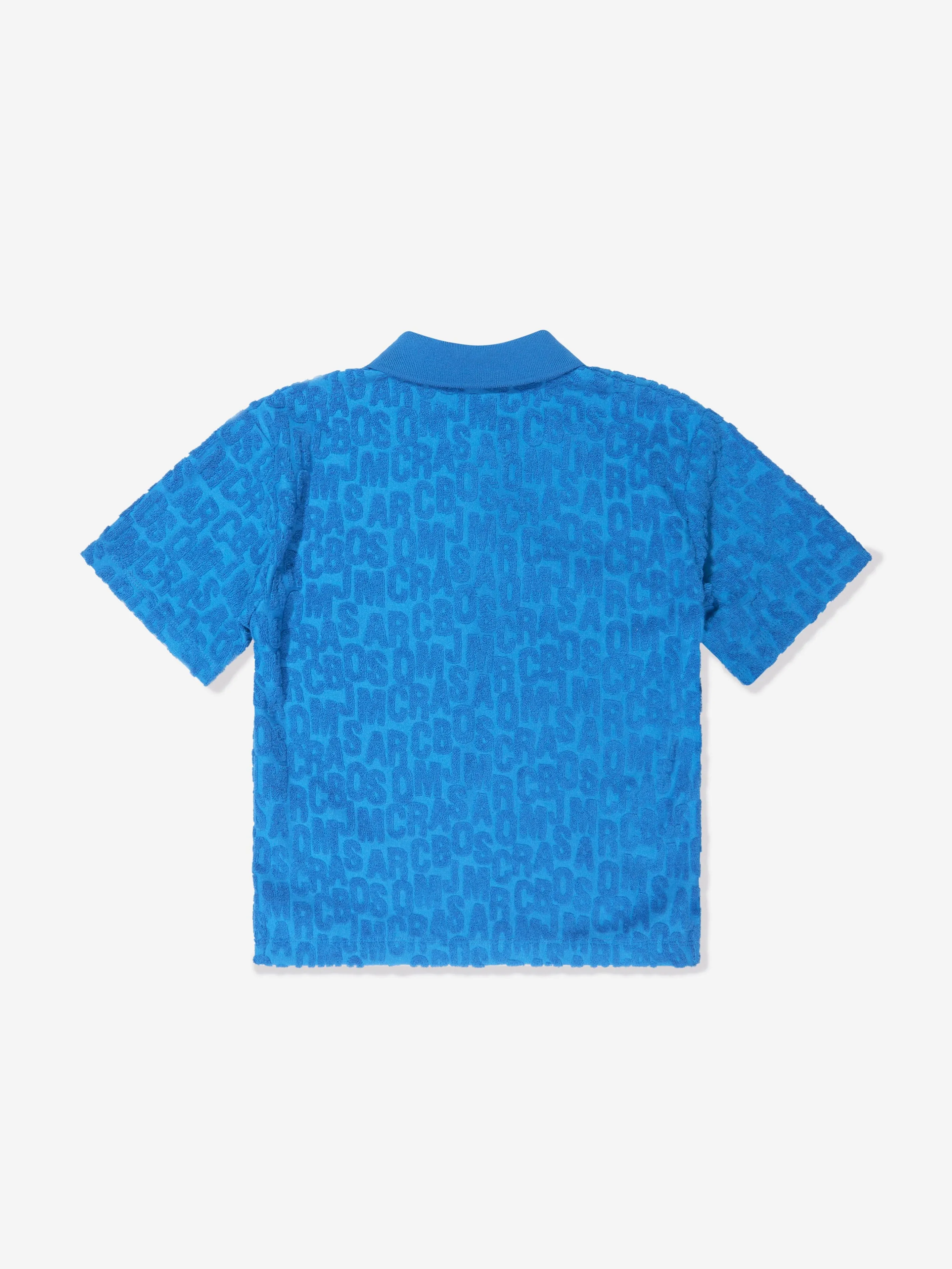 MARC JACOBS Boys Logo Polo Shirt in Blue