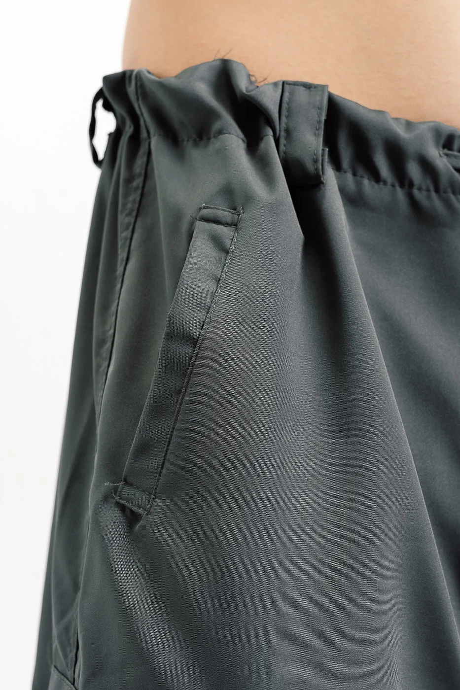 Men's Grey Parachute Cargo Pant