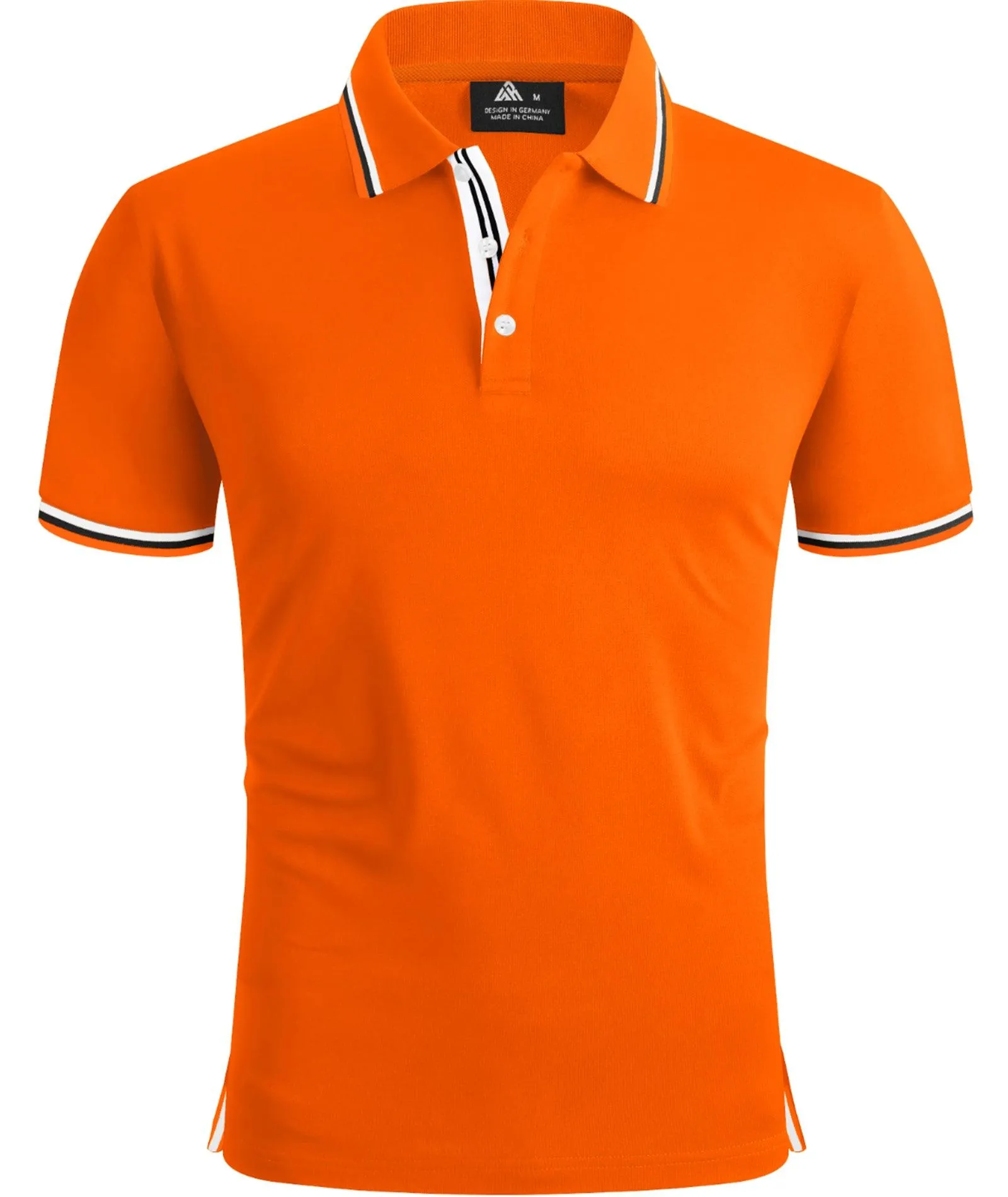 Men's Short Sleeve Button Up Polo Shirt-ZPK007121
