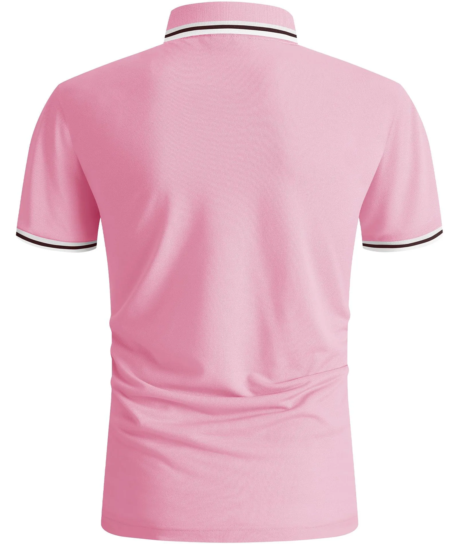 Men's Short Sleeve Button Up Polo Shirt-ZPK007121