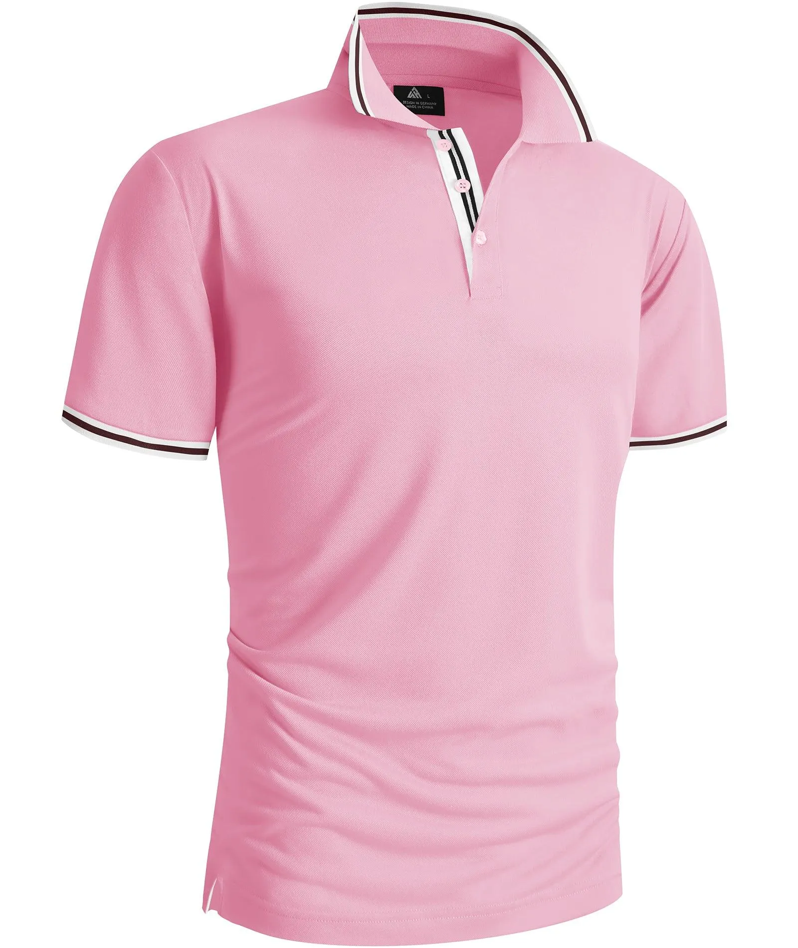 Men's Short Sleeve Button Up Polo Shirt-ZPK007121