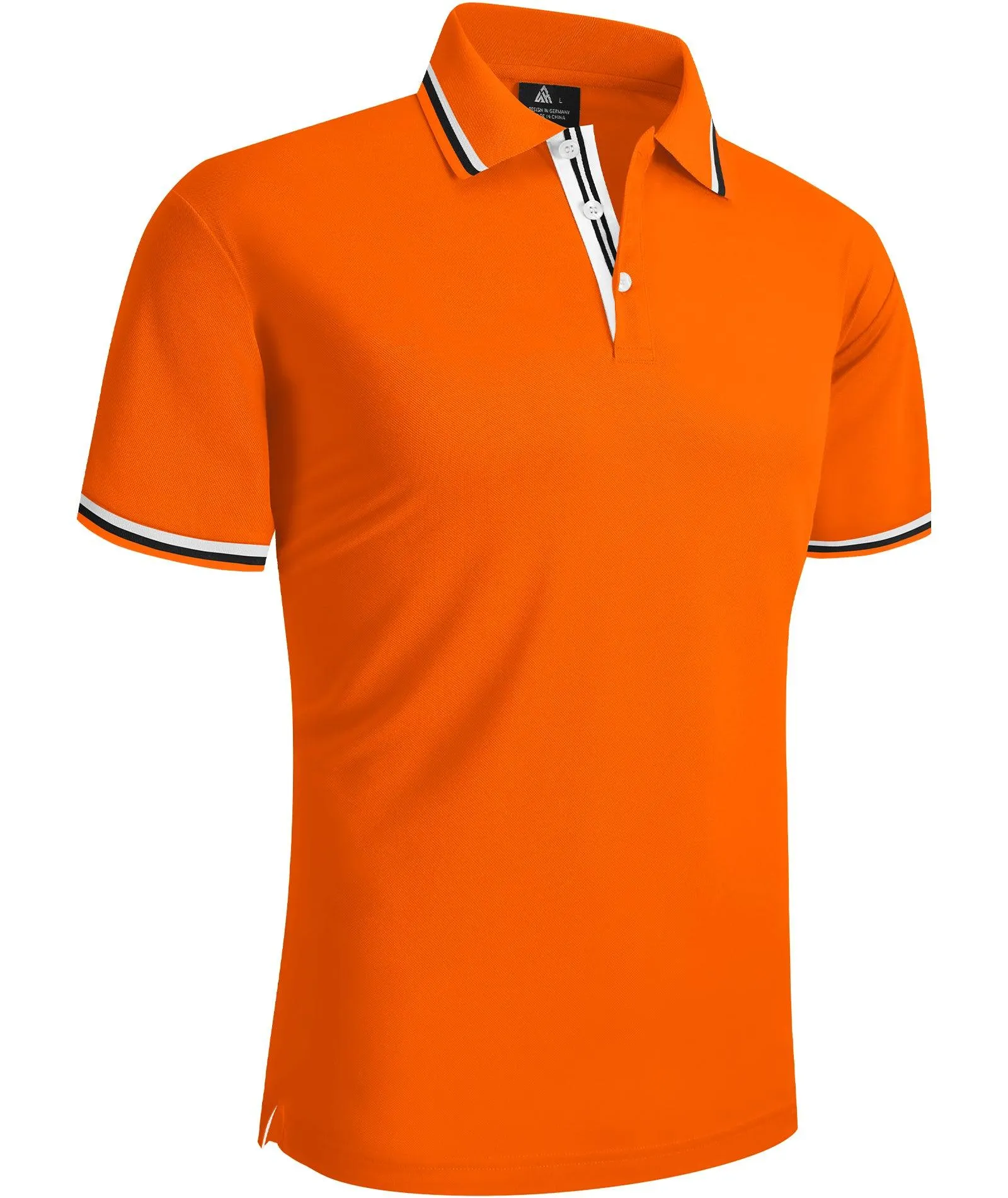 Men's Short Sleeve Button Up Polo Shirt-ZPK007121