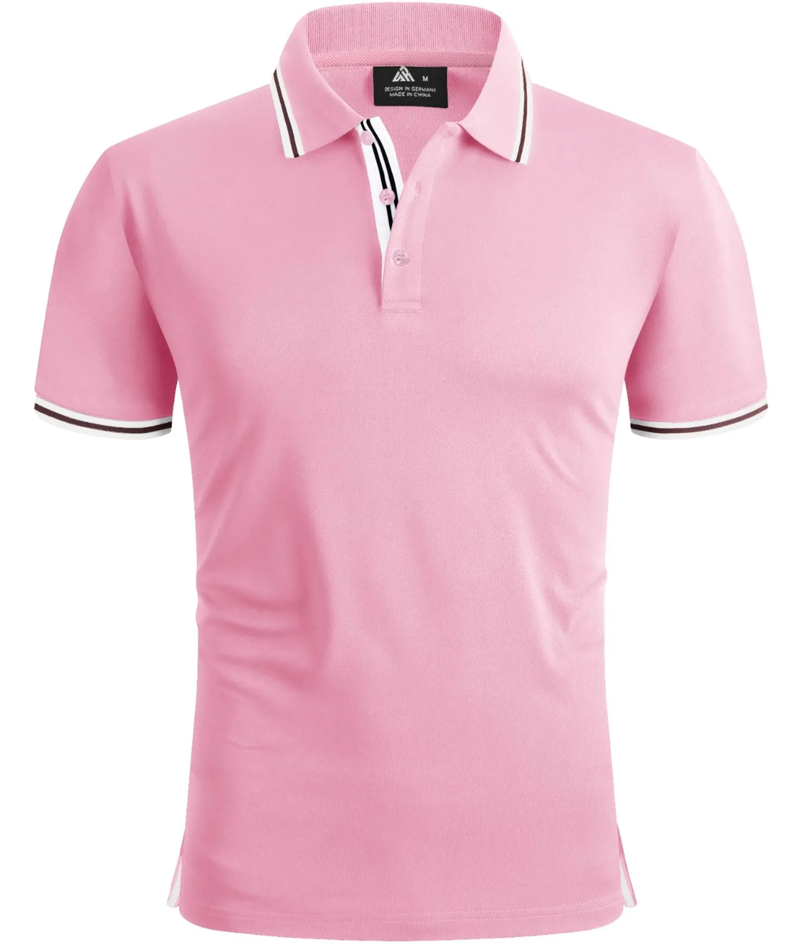 Men's Short Sleeve Button Up Polo Shirt-ZPK007121