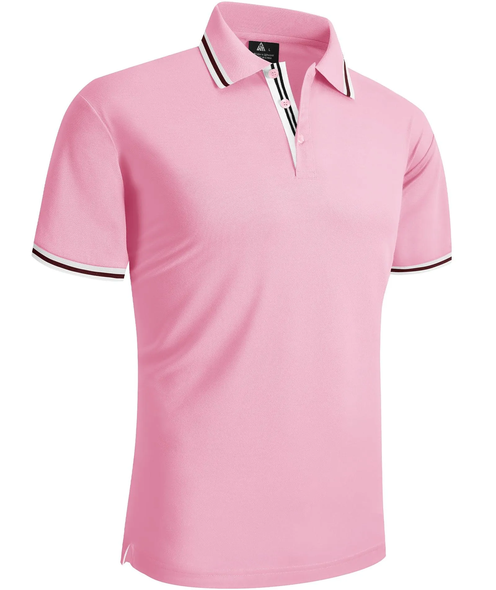 Men's Short Sleeve Button Up Polo Shirt-ZPK007121