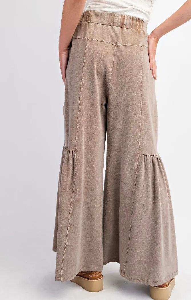 Mineral Washed Terry Knit Pants by Easel