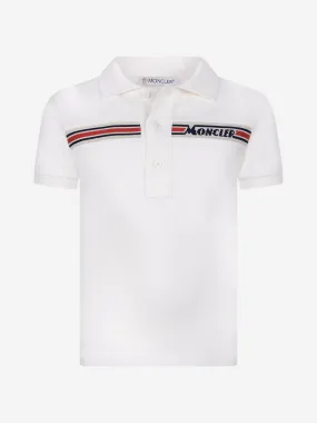 Moncler Enfant Boys Polo Top - Cotton Logo Polo Top
