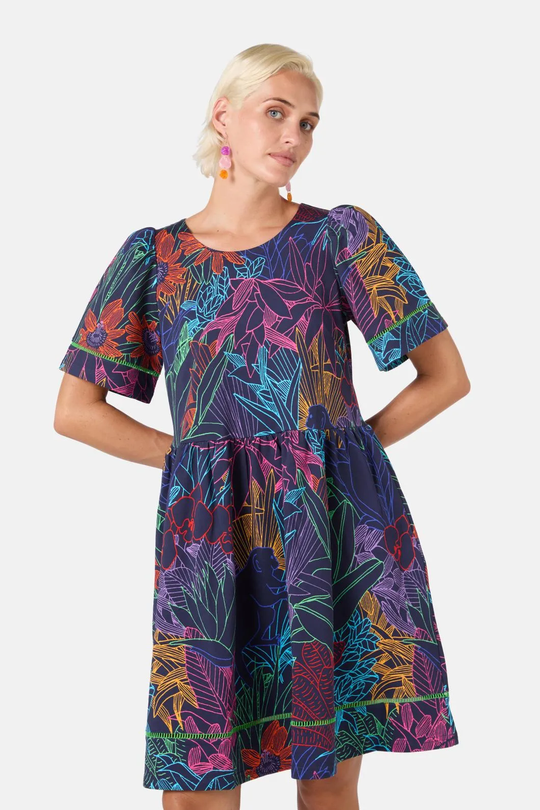 Monkey Forest Jersey Dress