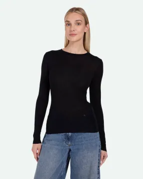 Natashas long sleeved t-shirt 3736 - Black