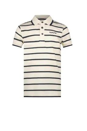 NEILY striped polo Off white-Navy
