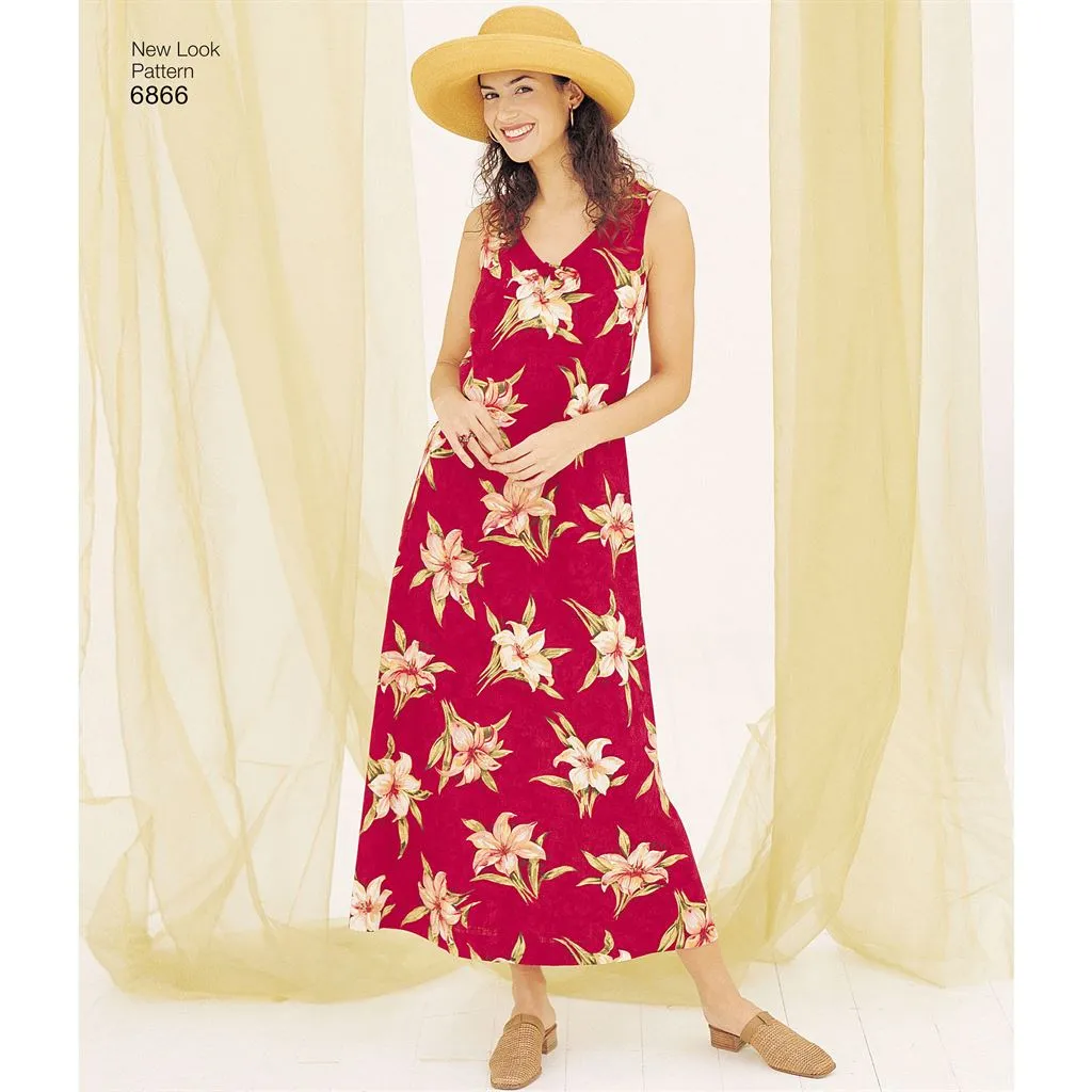 New Look Pattern 6866 Misses Dresses