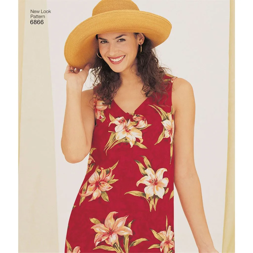 New Look Pattern 6866 Misses Dresses