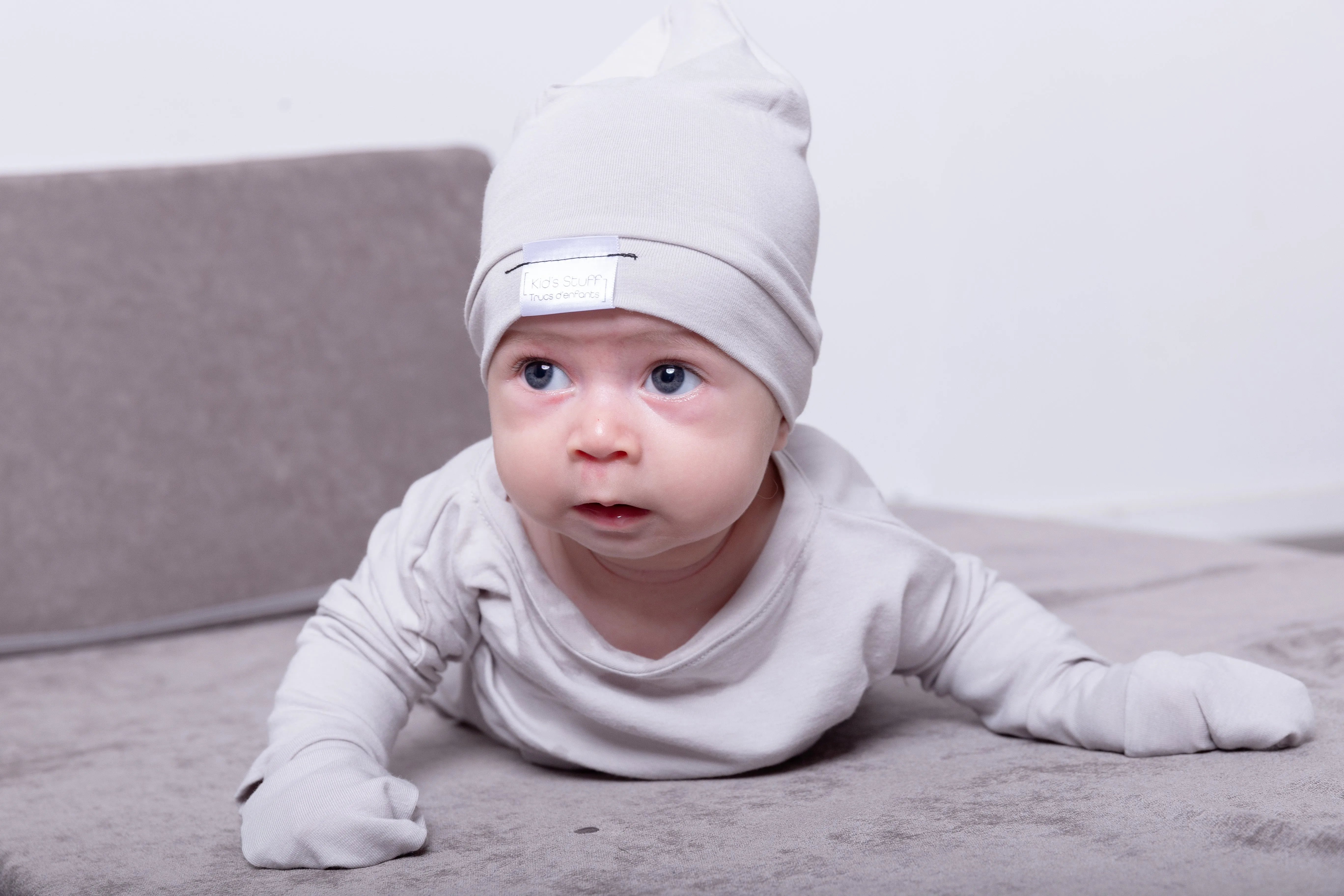 Newborn Set Gown | Taupe