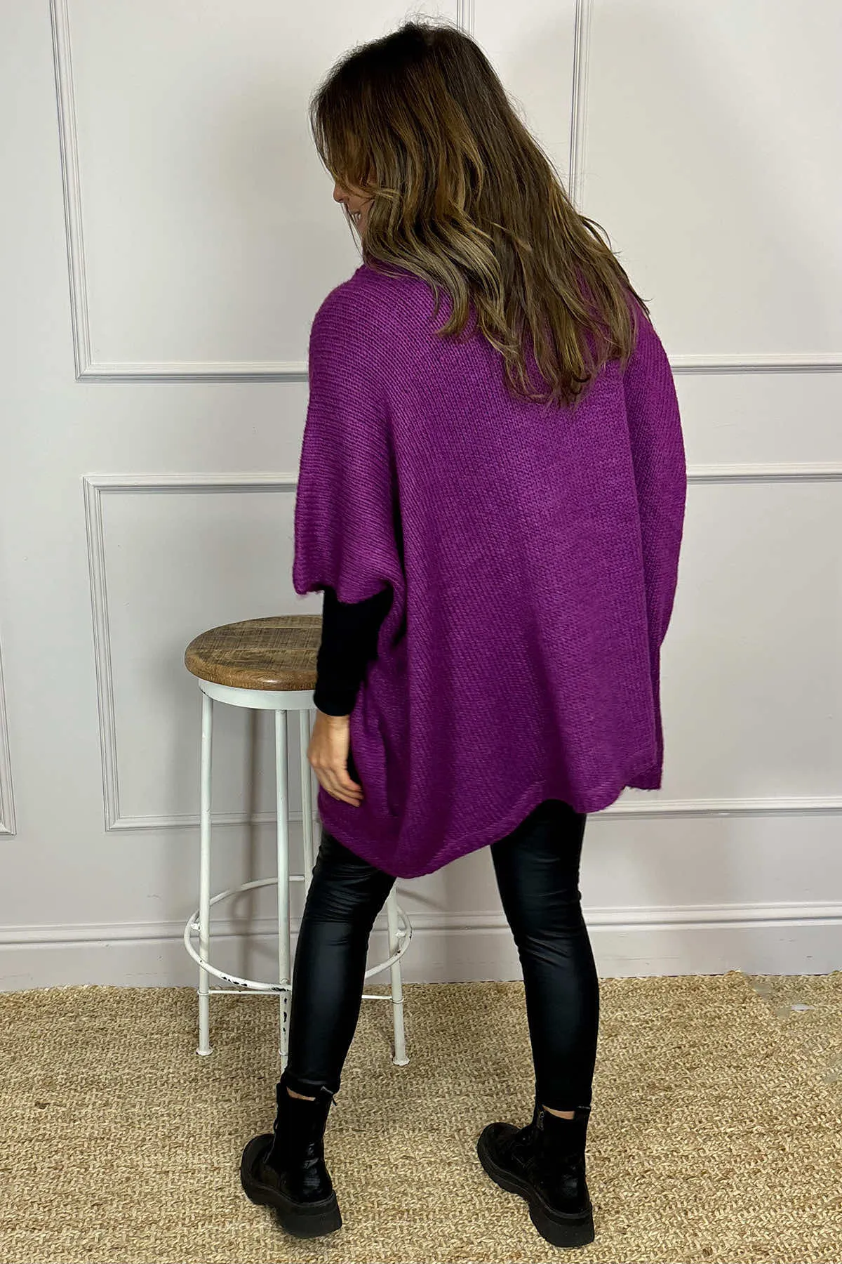 Norah Polo Neck Knitted Jumper Berry