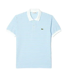 Original L.12.12 Striped Cotton Polo Shirt  White/Overview