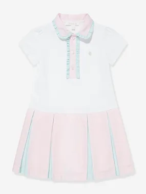 Patachou Girls Polo Dress in White