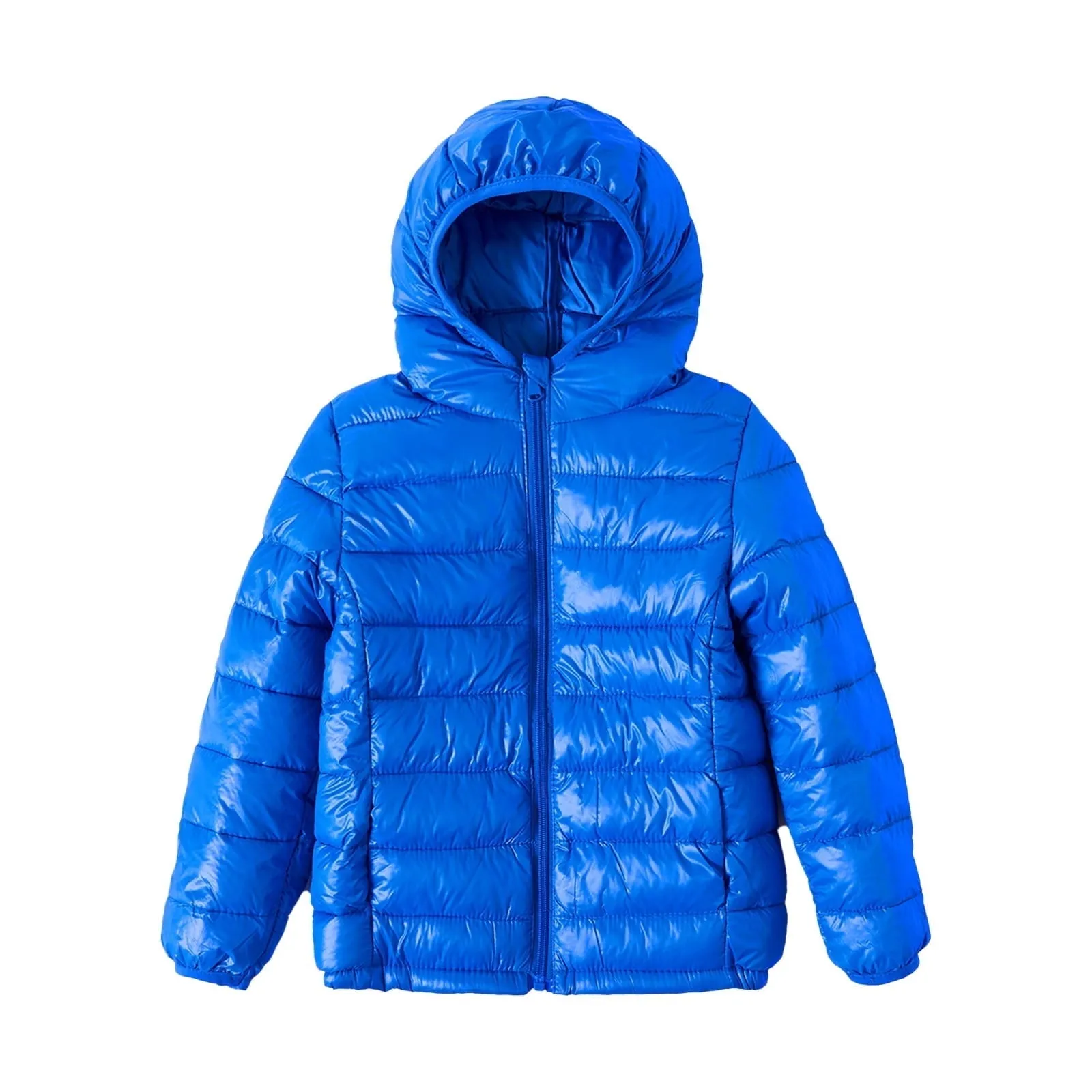 PatPat Kid Boys Girls Puffer Jacket Lightweight Zipper Winter Coat Size 4-13