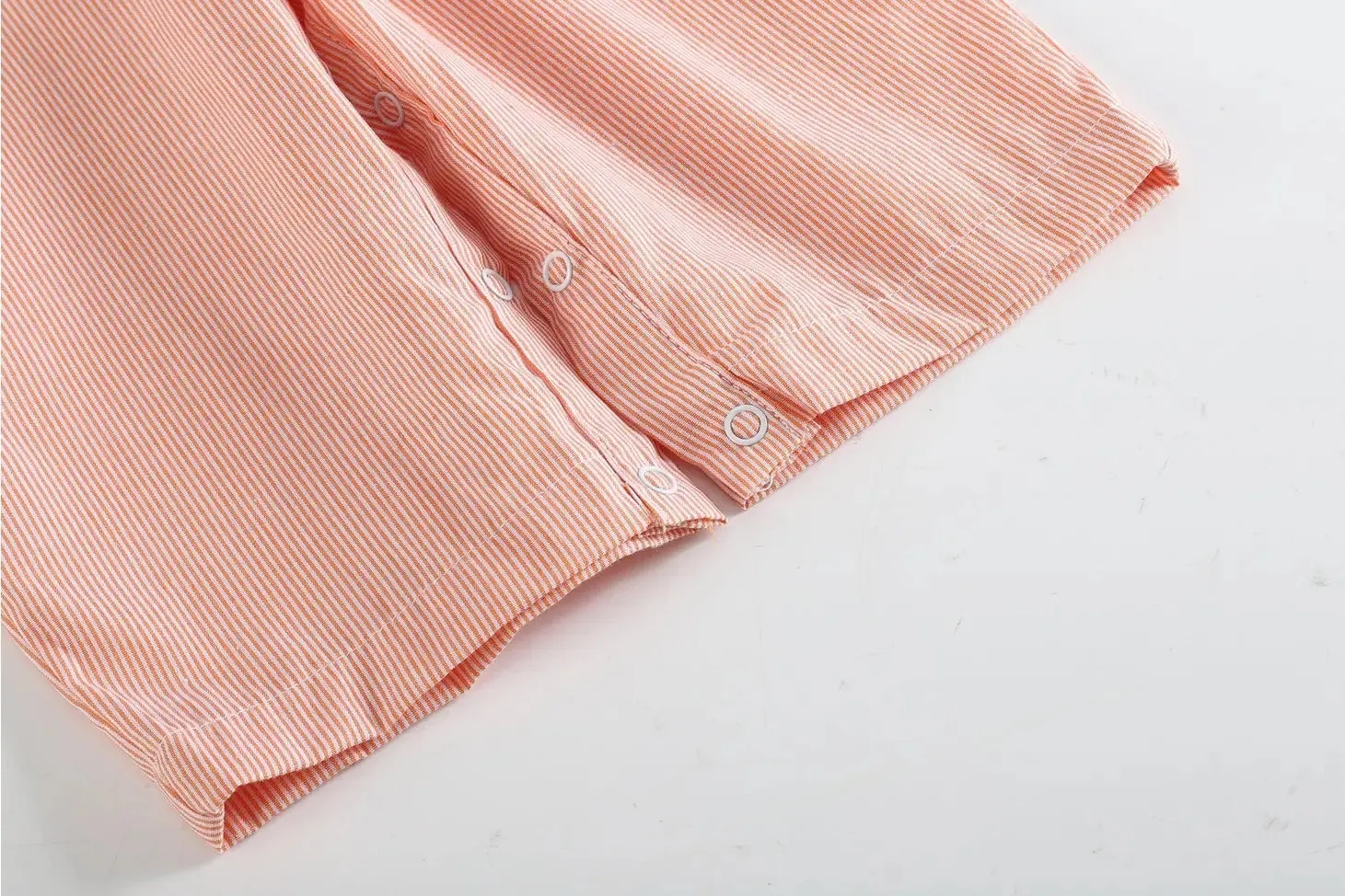 Pinstripe Pumpkin Overalls