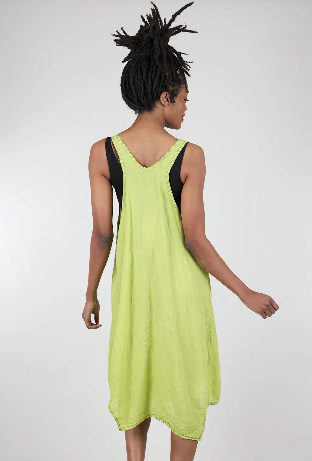 Pismo Overall Dress, Chartreuse