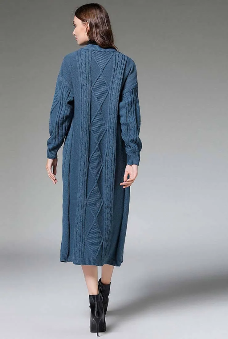 Plus Size Loose Long Cardigan Sweater
