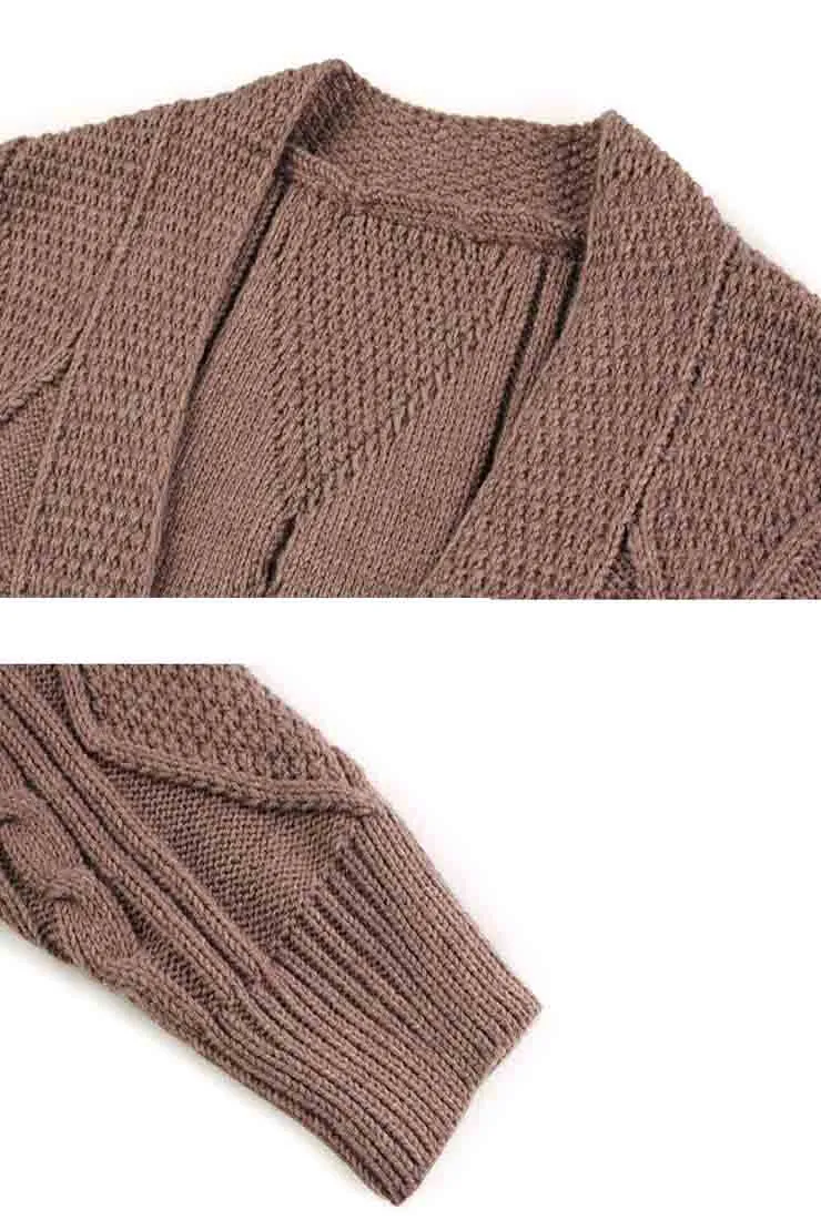 Plus Size Loose Long Cardigan Sweater