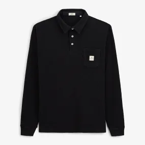 Polo Logano gaufré noir