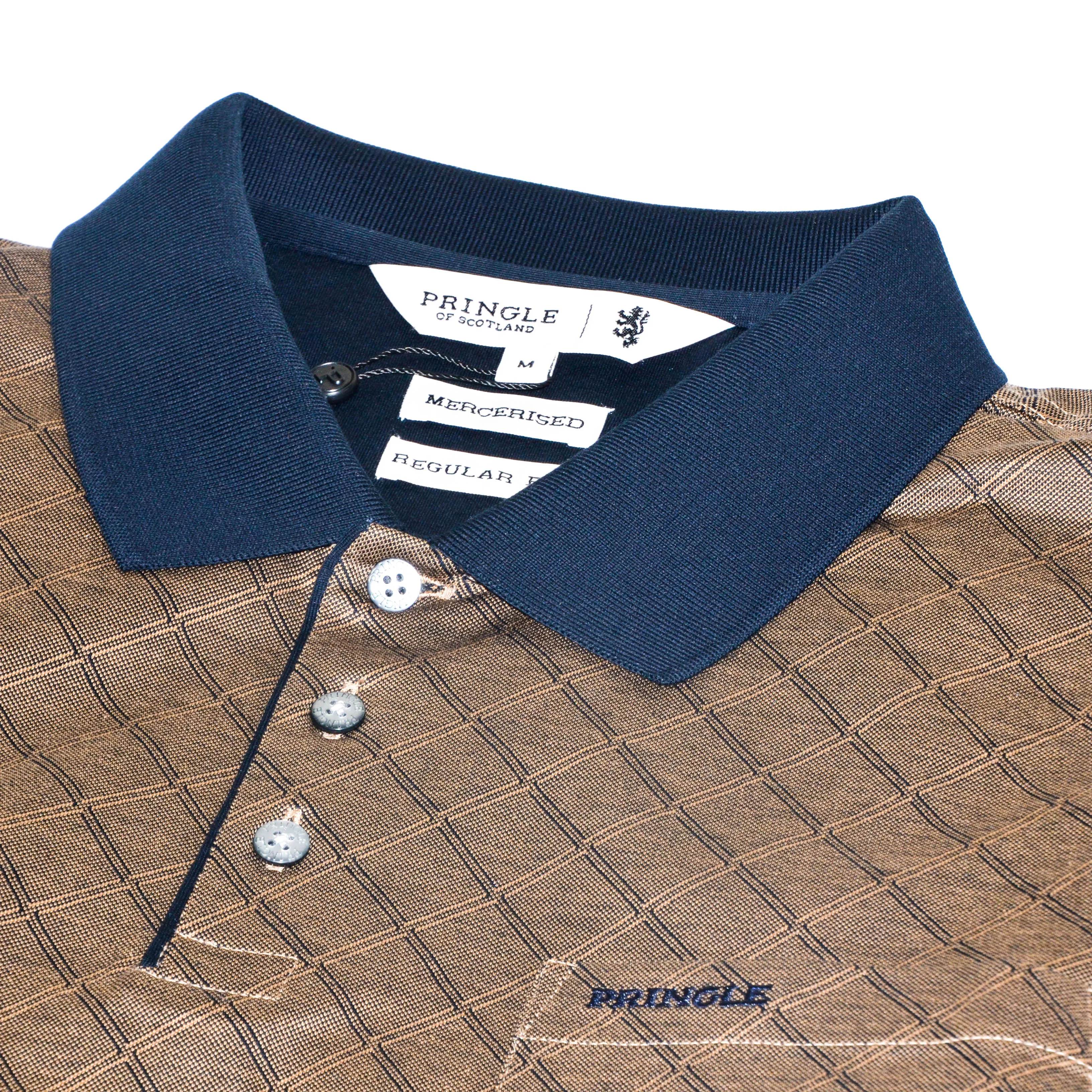 Pringle Fawn Golfer Double Mercerised