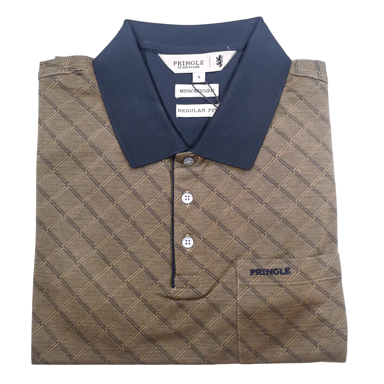 Pringle Fawn Golfer Double Mercerised