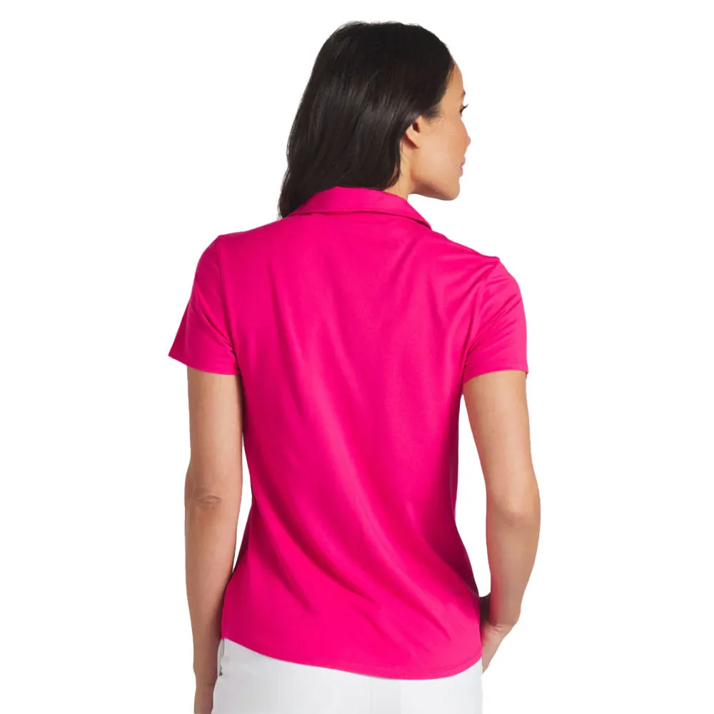 Puma Golf Cloudspun Piped Womens Short Sleeve Golf Polo
