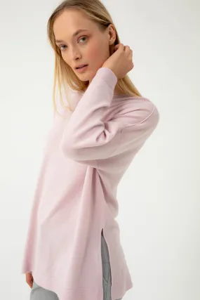 PURE WOOL OVERSIZED PINK SWEATER