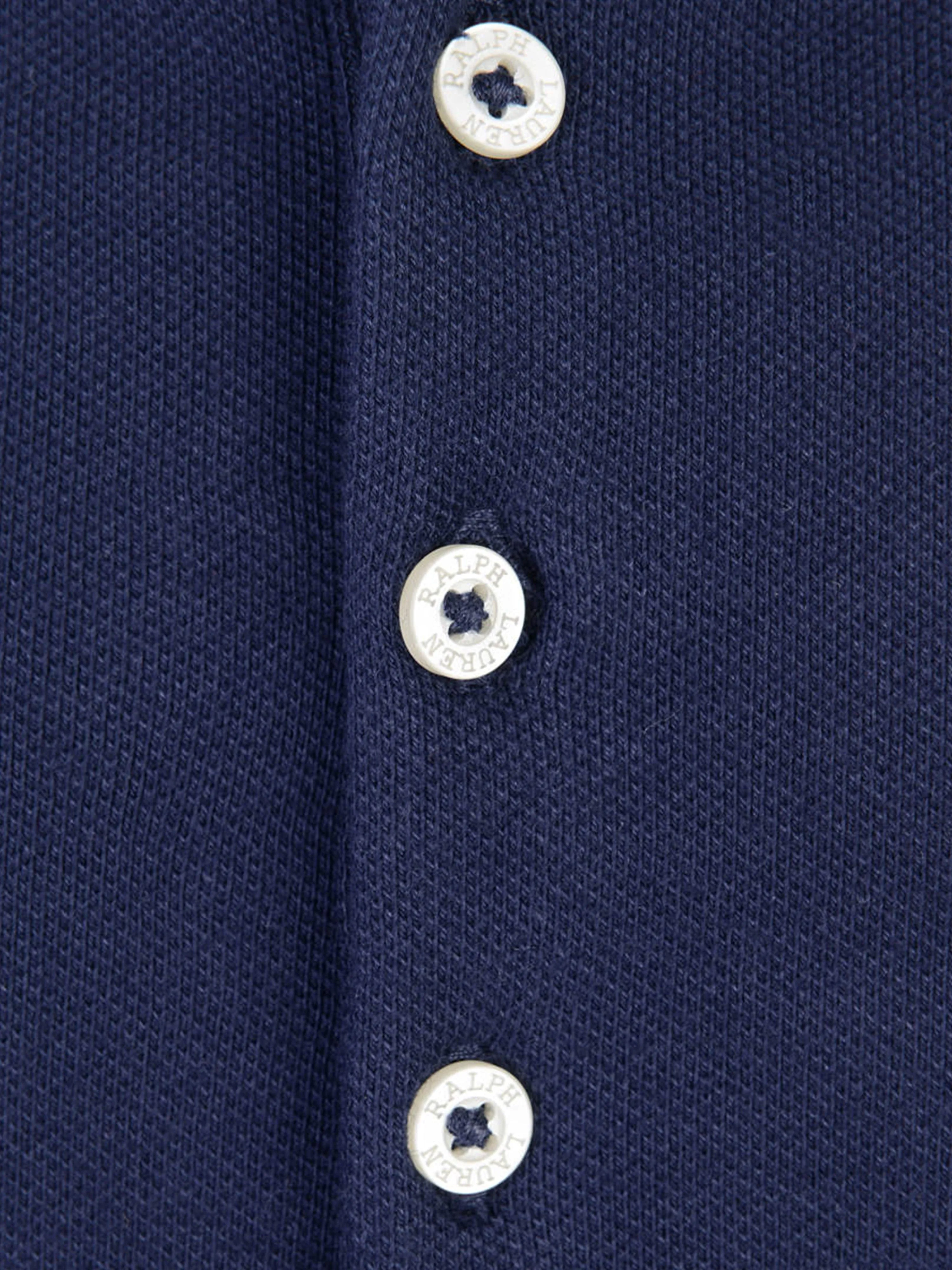 Ralph Lauren Girls Polo Top - Blue Big Pony Polo Top