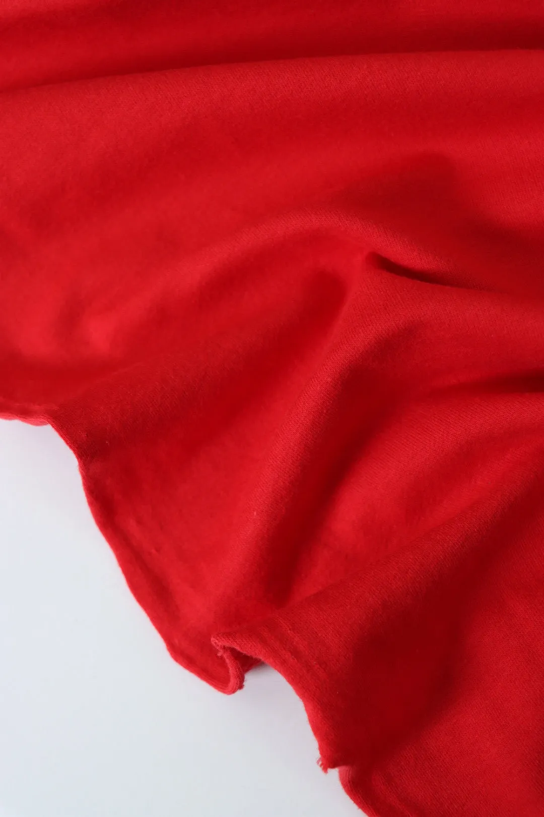 Red Cotton Spandex French Terry