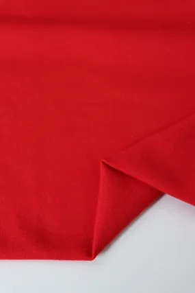 Red Cotton Spandex French Terry