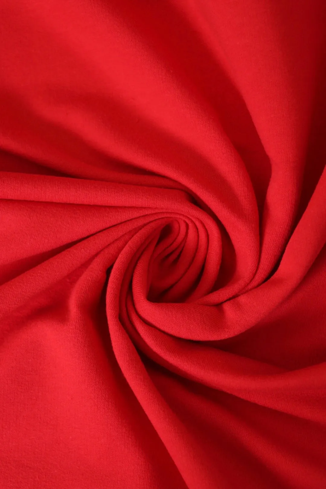 Red Cotton Spandex French Terry