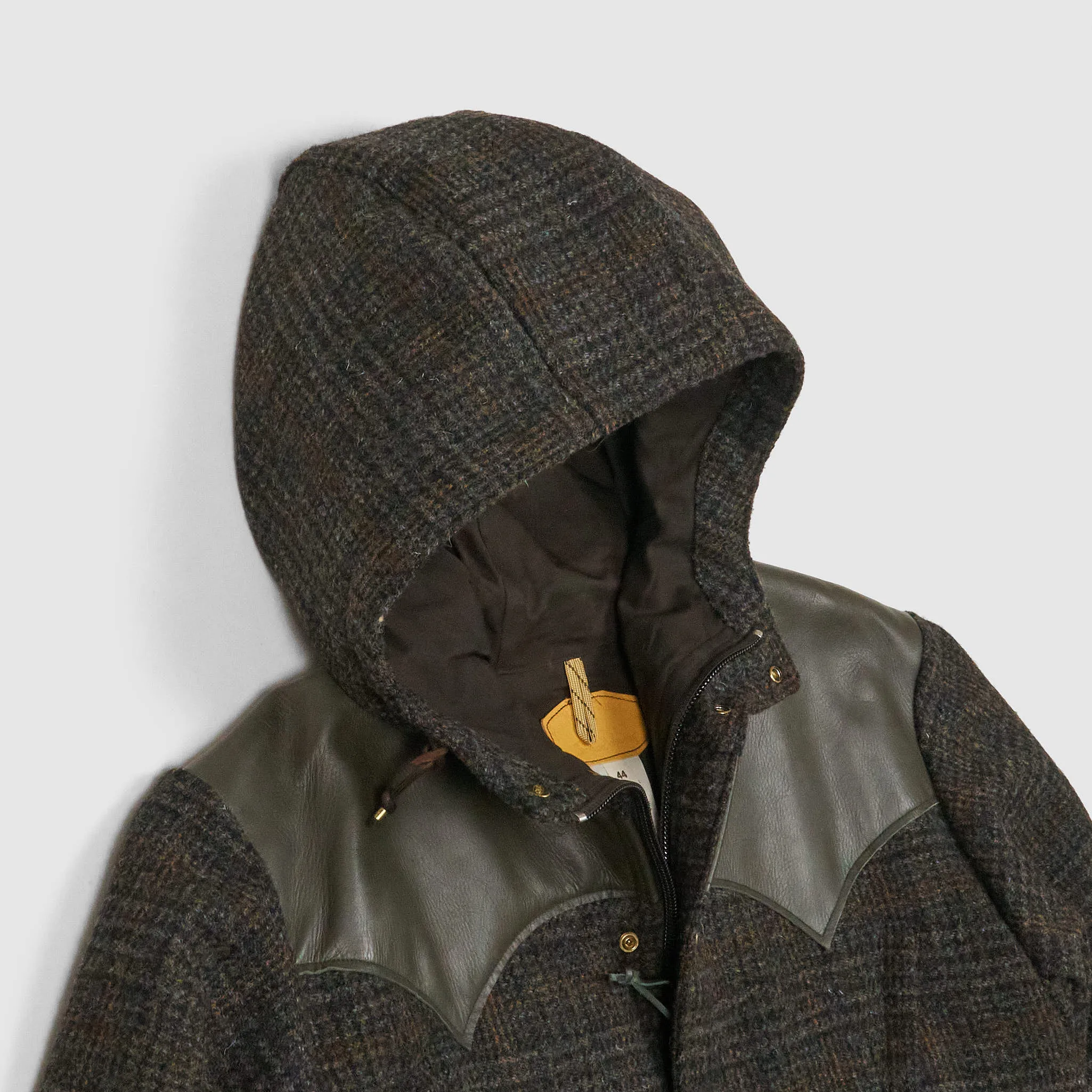 Rocky Mountain Featherbed Harris Tweed Short Parka Jacket wit Hood