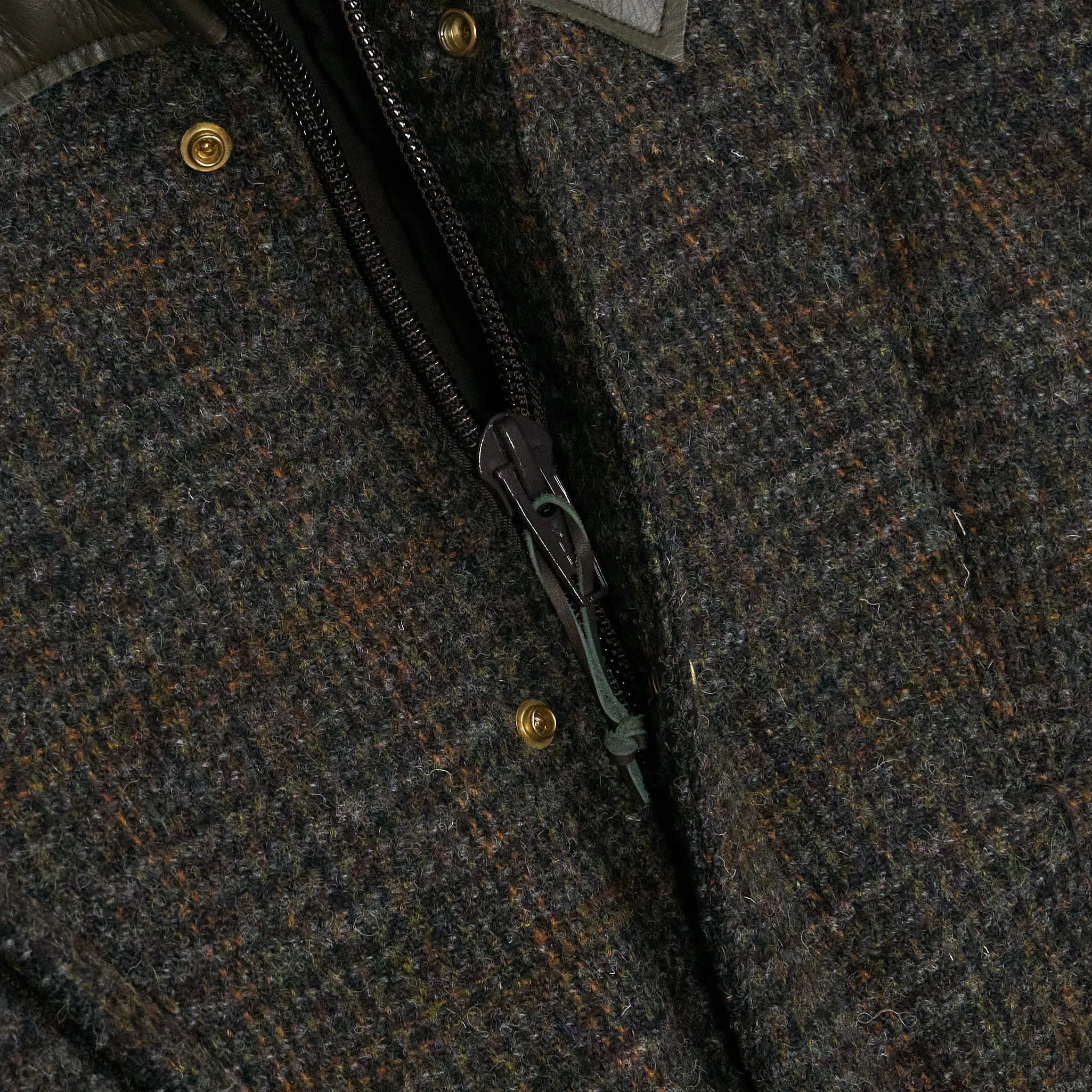 Rocky Mountain Featherbed Harris Tweed Short Parka Jacket wit Hood