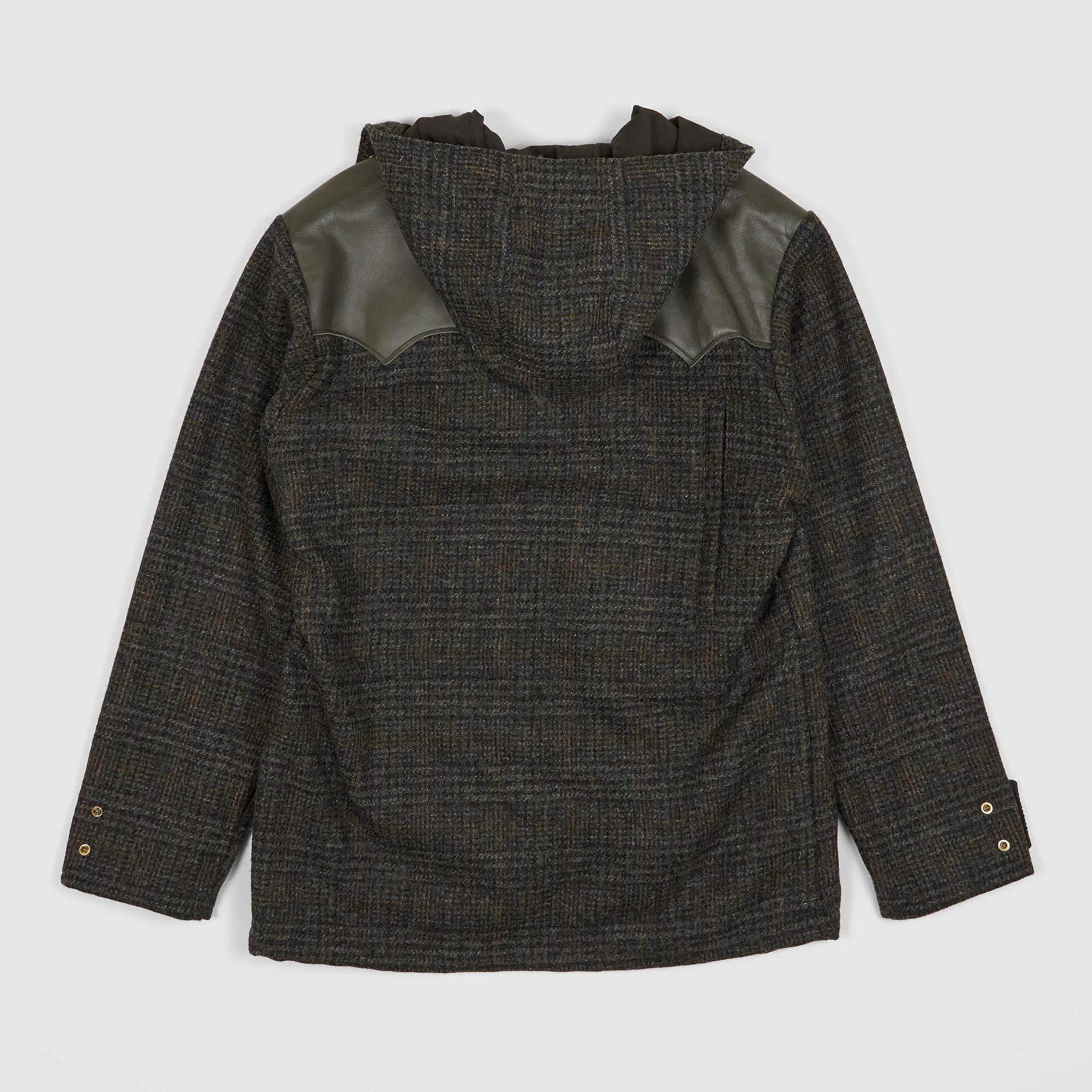 Rocky Mountain Featherbed Harris Tweed Short Parka Jacket wit Hood
