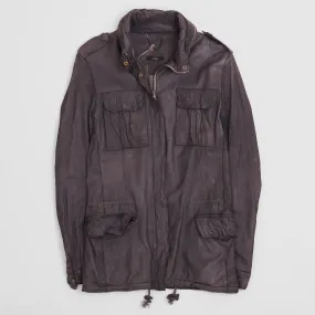 Sisii Ladies Japan Leather M-65 Short Parka