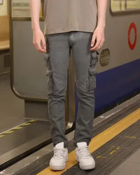 Slim-fit Cargo Jeans with Functional Side Pockets