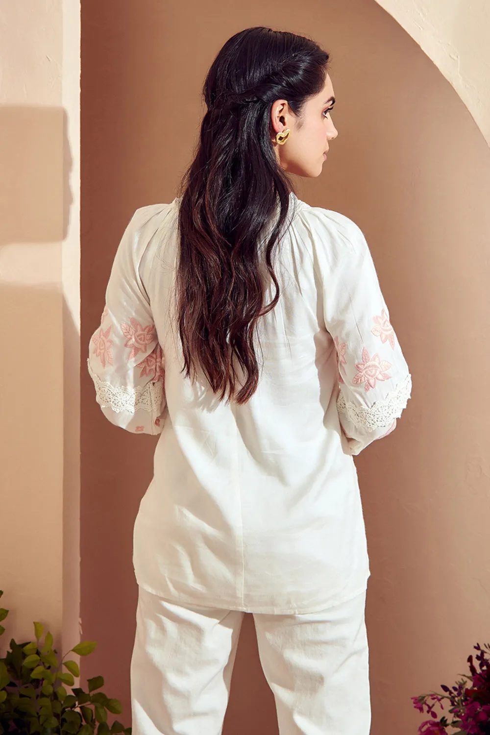 Soft Pastel Bouquet Blouse