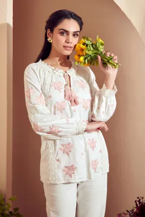 Soft Pastel Bouquet Blouse