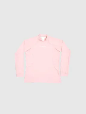 Softouch Long Sleeve Mock Neck Tee - Pink