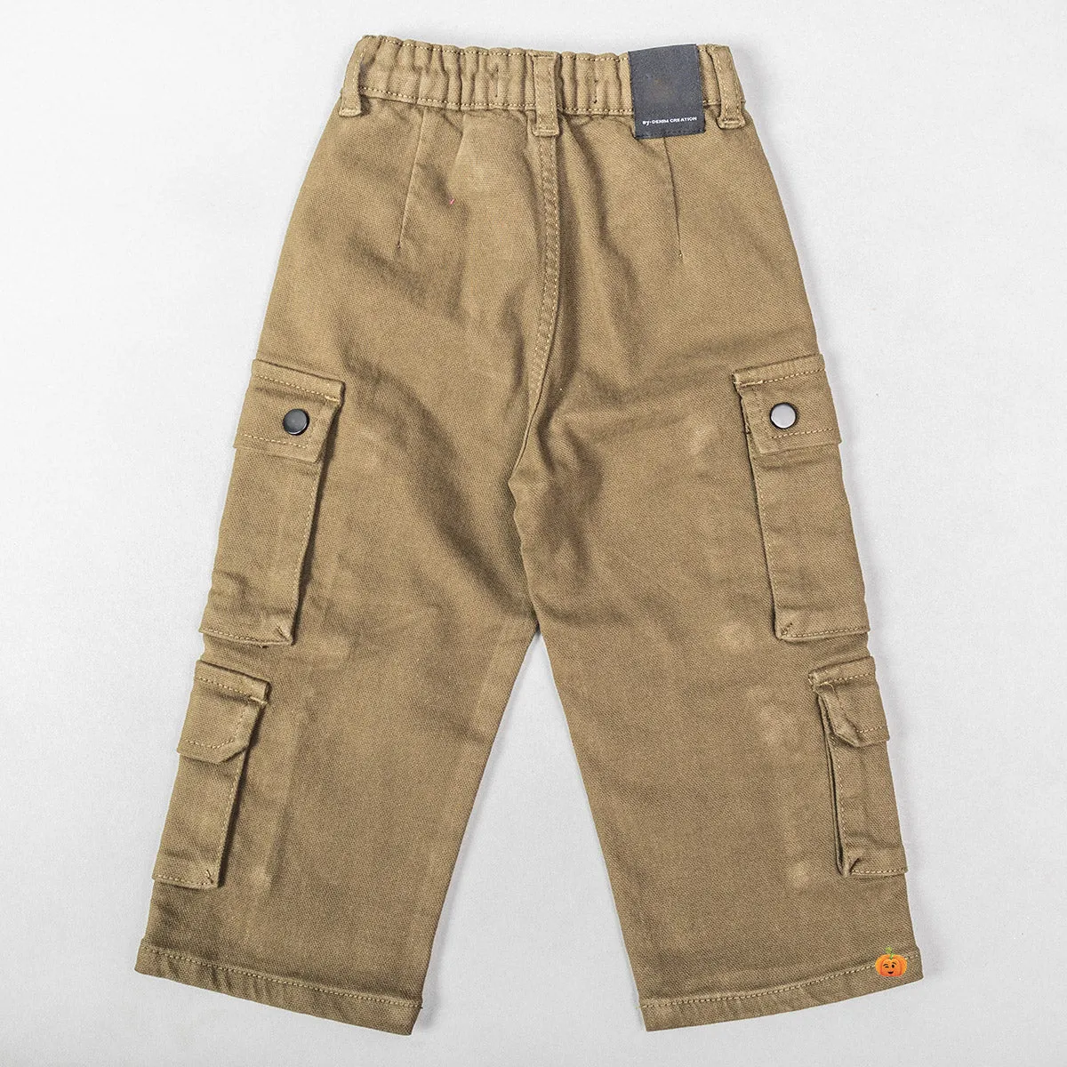 Solid Cargo Pant for Girls