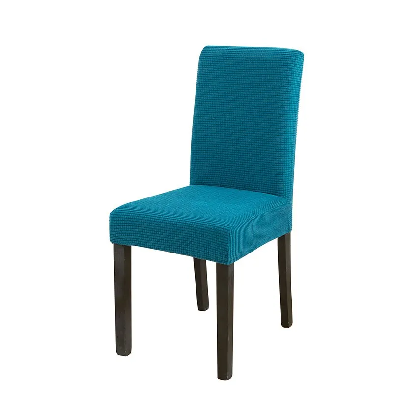 Solid Jacquard Chair Covers Spandex Dining Room Office Banquet