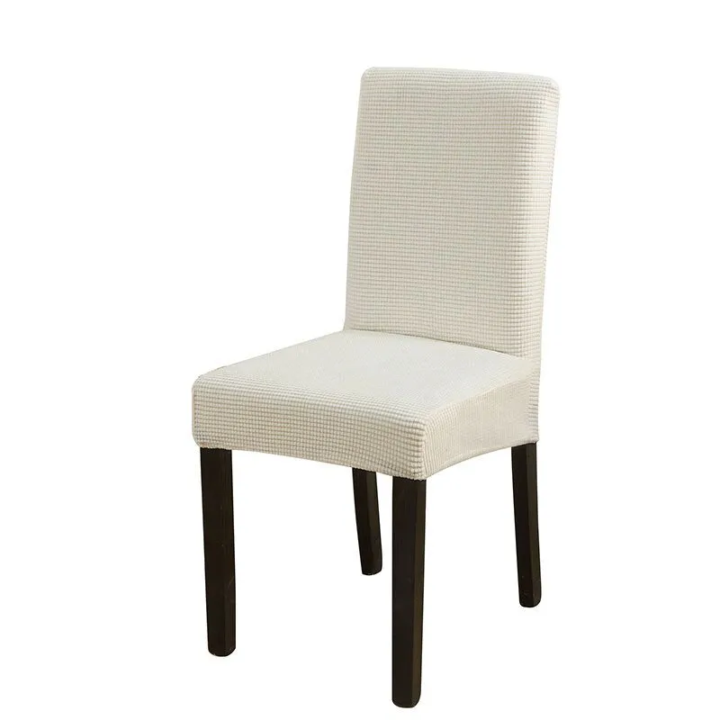 Solid Jacquard Chair Covers Spandex Dining Room Office Banquet