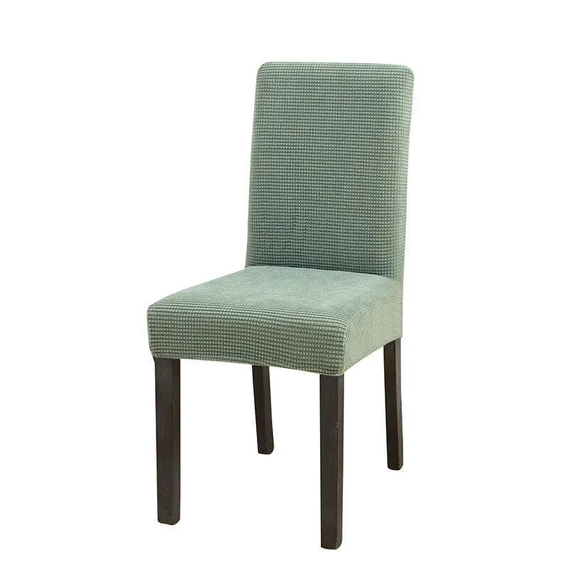 Solid Jacquard Chair Covers Spandex Dining Room Office Banquet